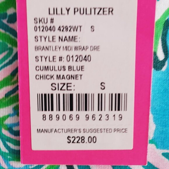 Lilly Pulitzer Women's Brantley V-Neck Midi Wrap Dress Size Small - Picture 16 of 16